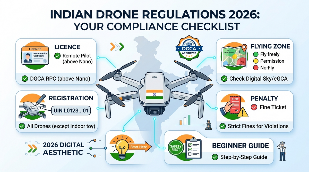 DGCA Drone Rules in India (2026): A Complete Guide for First-Time Buyers